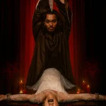 Poster film Gereja Setan yang mengisahkan keterpurukan hingga jebakan sekte sesat.