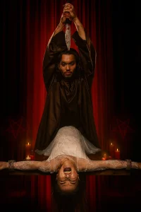 Poster film Gereja Setan yang mengisahkan keterpurukan hingga jebakan sekte sesat.